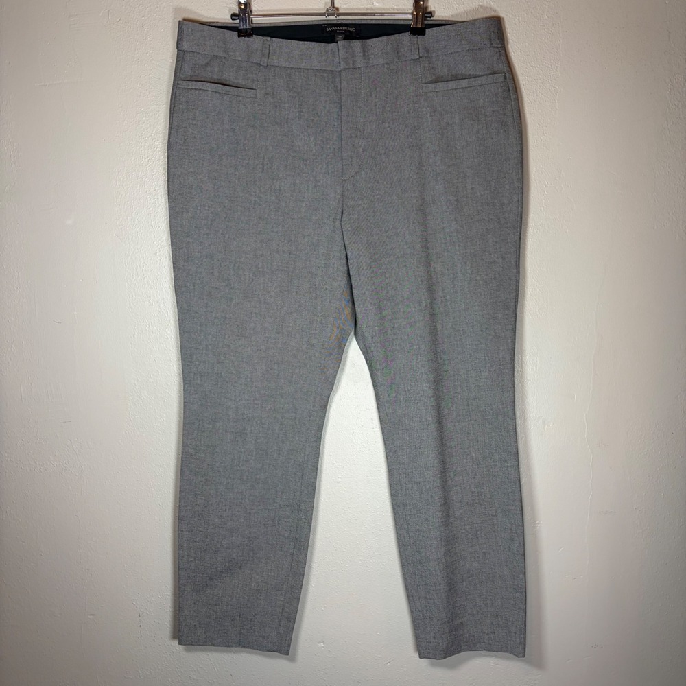 Banana Republic Sloan Grey Slim Ankle Pants Womens‎ 16 Stretch 493068-00